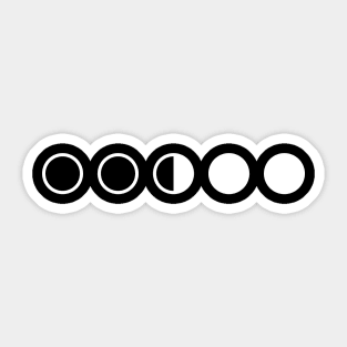 Circles Pattern Minimal Design (Pattern Collection) Sticker